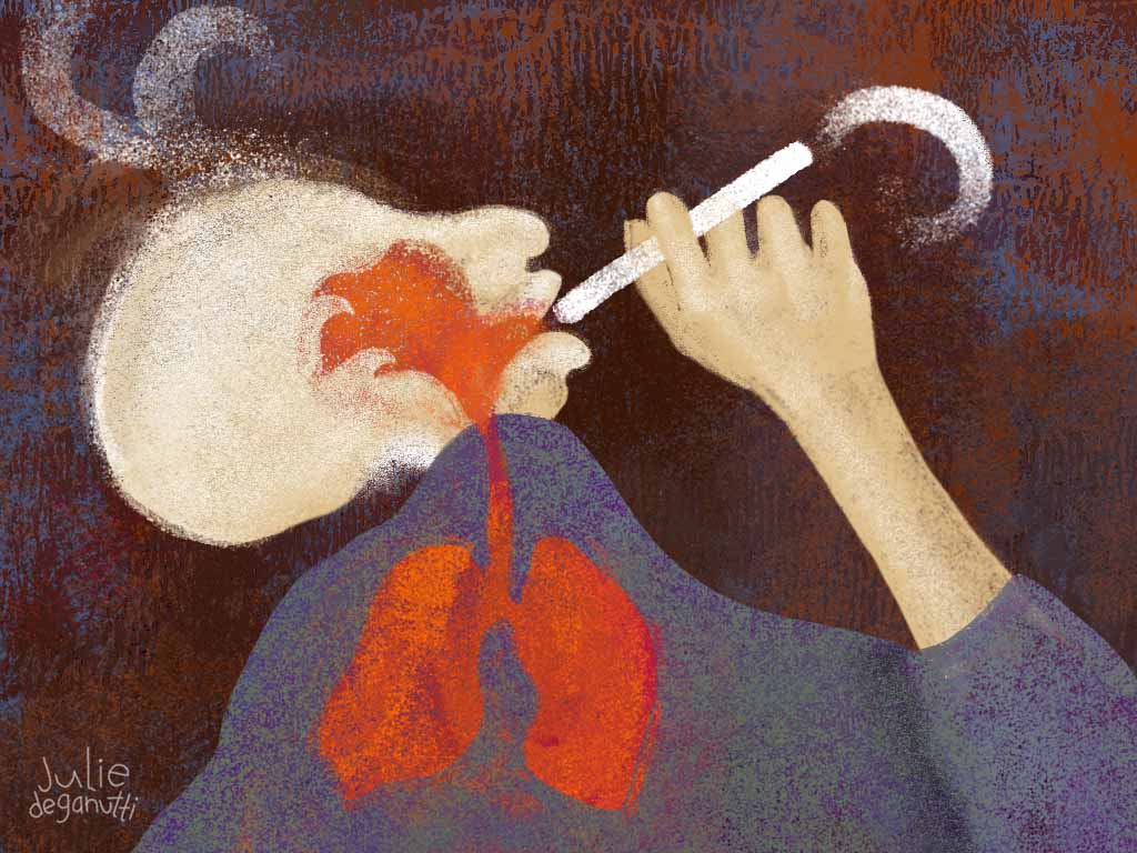 the hazards of smoking illustration